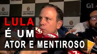 João Doria diz que depoimento de Lula é 