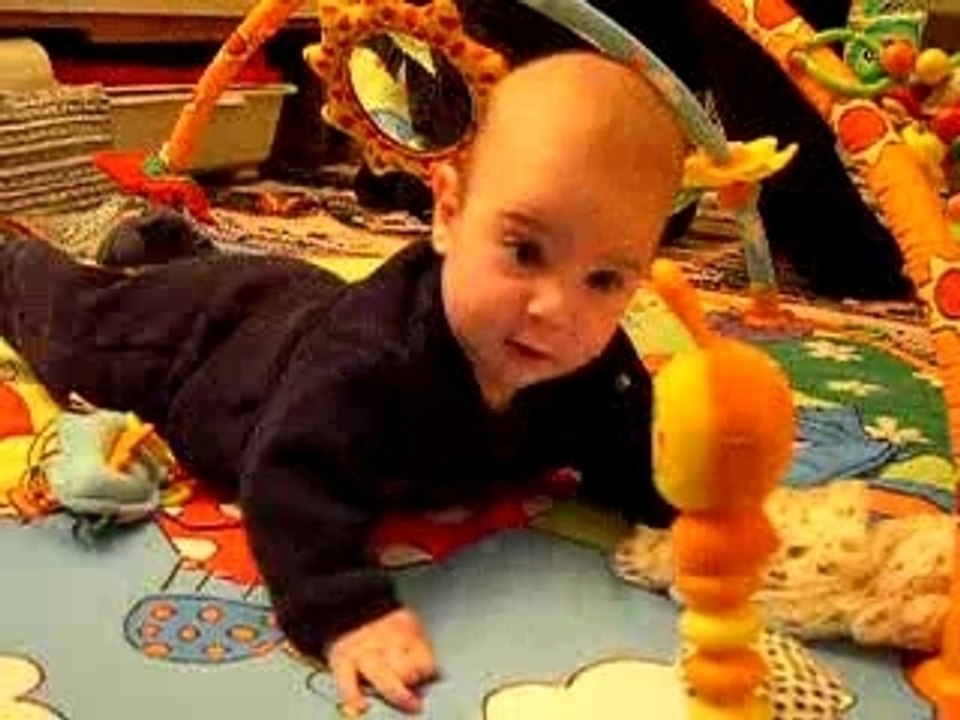 Romain sur son tapis