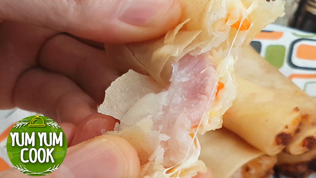 Deep Fried Sushi Roll | Bacon & Cheese Spring Roll