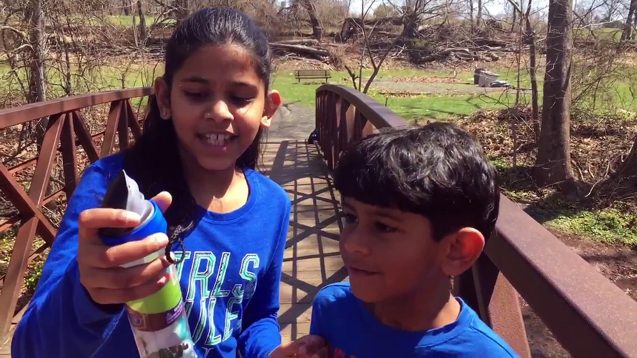 Kids having fun on the River | Kids play with Sea Creature toys