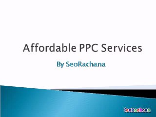 Affordable PPC Services