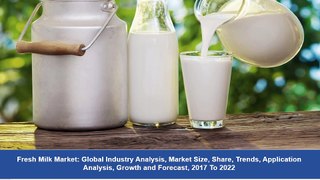 Fresh Milk Market Forecast and Analysis 2017-2022