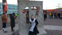 Rus devrimi sokak sanatına dönüştü