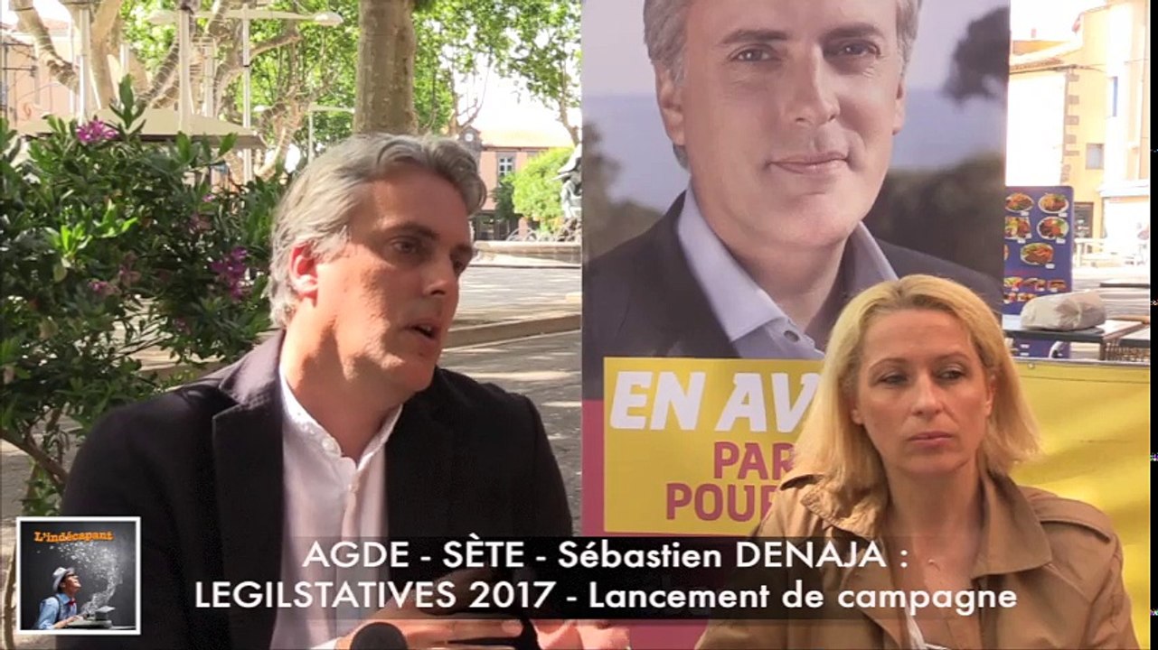 AGDE - SETE - PRÉSENTATION et INTERVIEW de Sébastien DENAJA à l'occasion du lancement de sa campagne Législative