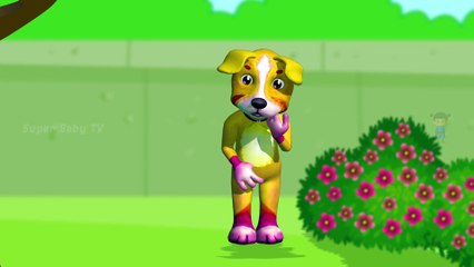 Funny Little Dog Injections in The Bottom - Learning Colors for Kids with 3D Dog_16