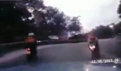 Korkunç motosiklet kazası kamerada