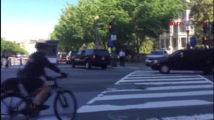 Cumhurbaşkanı Erdoğan, Beyaz Saray'a Türkiye'den Götürülen Zırhlı Makam Aracıyla Gitti