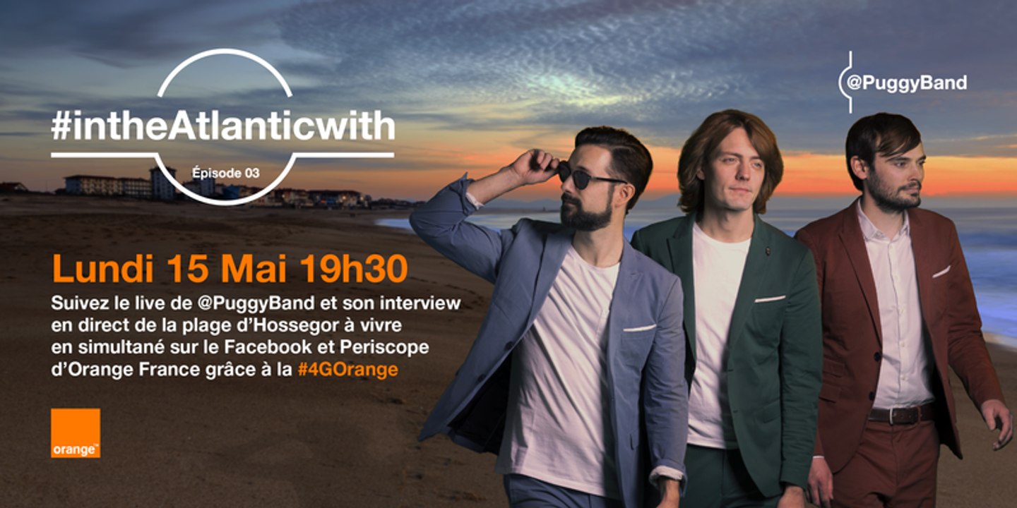4G d'Orange - Concert et interview de Puggy sur la plage d’Hossegor - Episode 03 #intheAtlanticwith