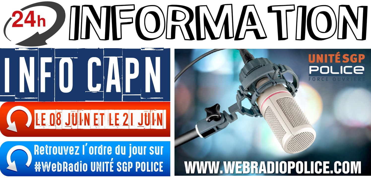 CAPN JUIN 2017 MODE D'EMPLOI / ORDRE DU JOUR / INFO UNITÉ SGP POLICE