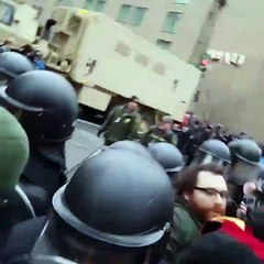 TRUMP PROTEST Who do u protect, who do u serve DisruptJ2O-ycn9iASPh1c
