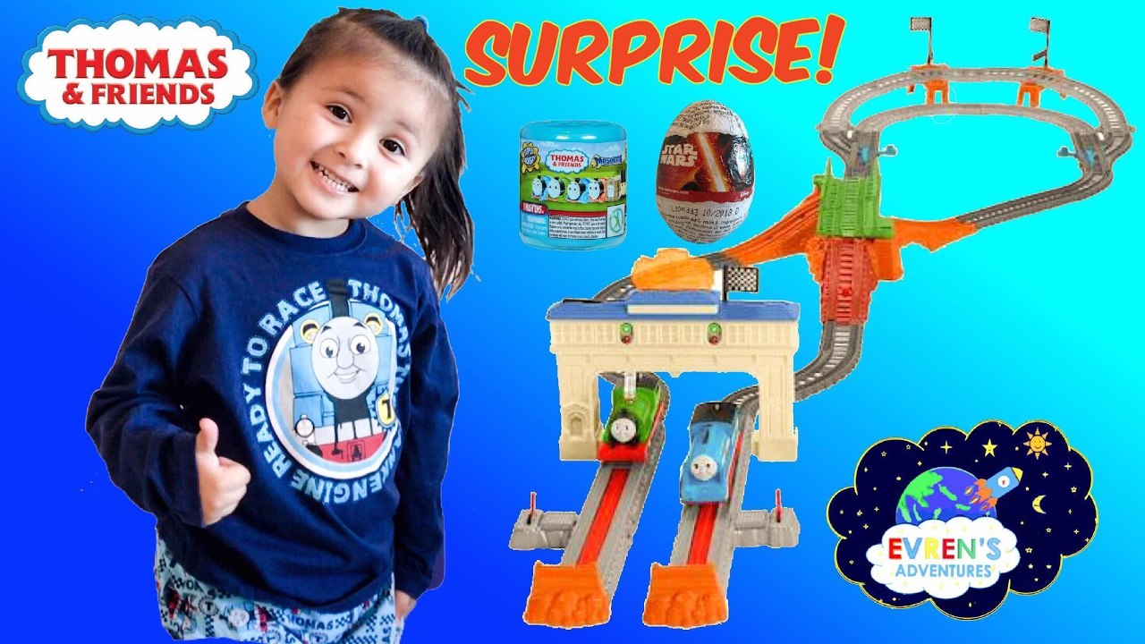 Thomas & Friends TrackMaster Thomas and Percy's Railway Race Unboxing Kid Toy Family Fun Game