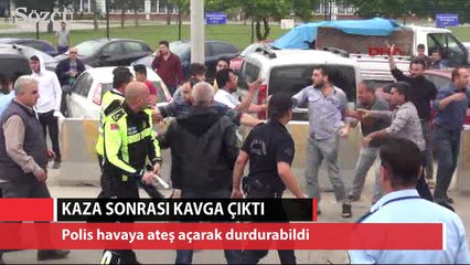 Download Video: Bursa'da kaza sonrası kavga çıktı polis havaya ateş açtı