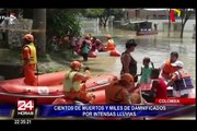 Inundaciones dejan miles de damnificados en Colombia