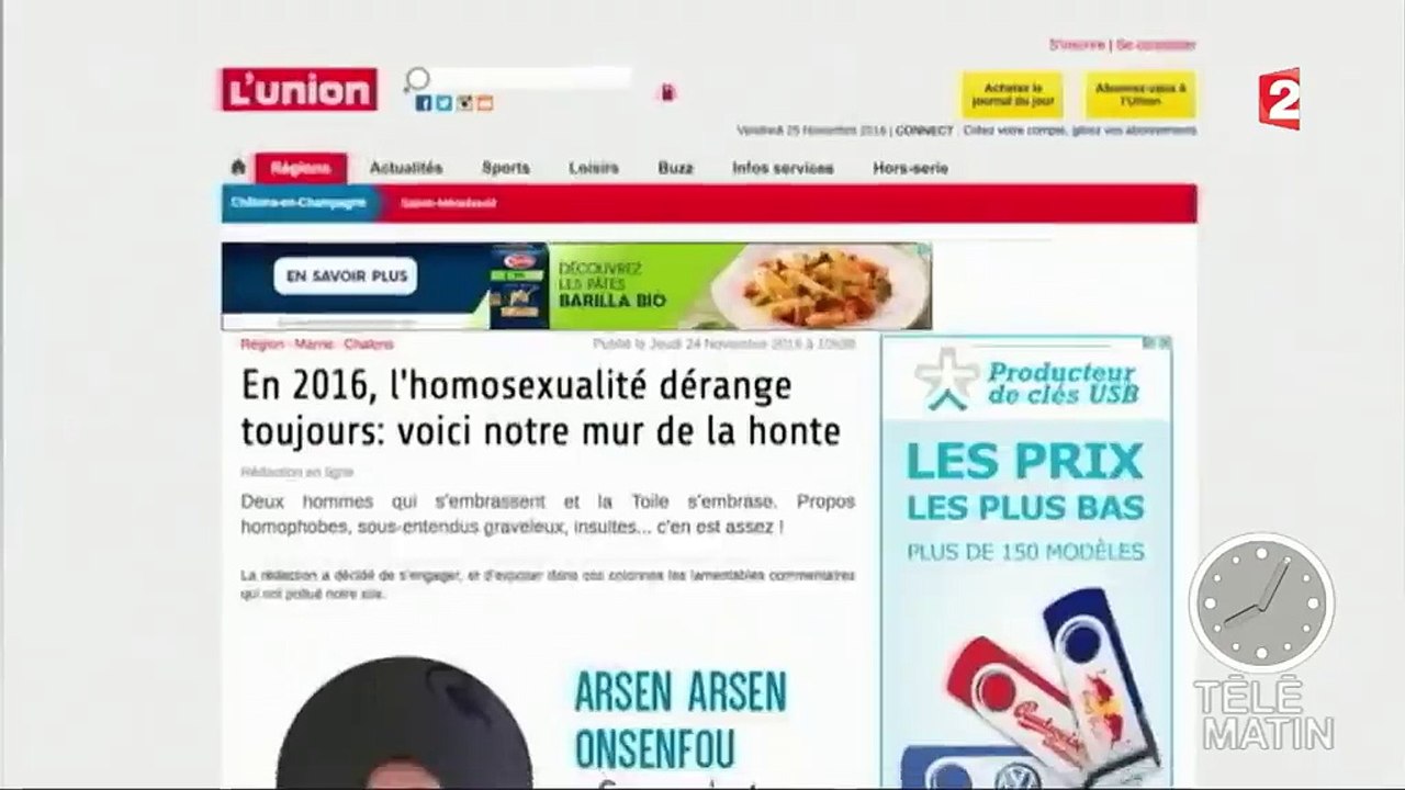 Homophobie : encore trop d'intolérance en France