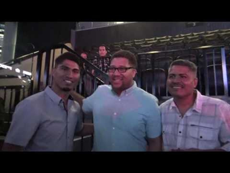 mikey garcia and robert garcia mobbed in nyc EsNews Boxing