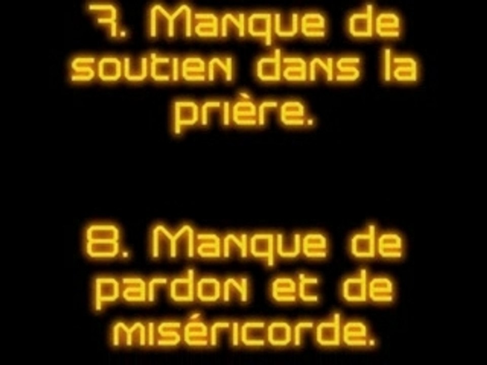 Les Causes de la Mort Spirituelles