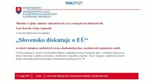 ZÁZNAM: Slovensko diskutuje o EÚ 2017-05-17