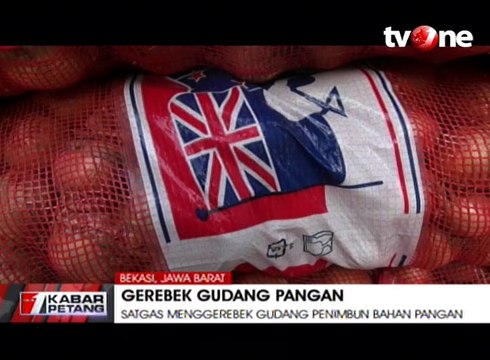 Satgas Gerebek Gudang Penimbun Bahan Pangan