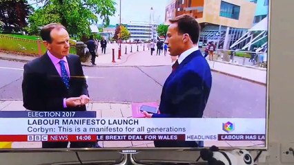 BBC News reporter blooper