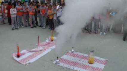 Bilim Fuarında Ateşli Gösteri Büyük İlgi Gördü