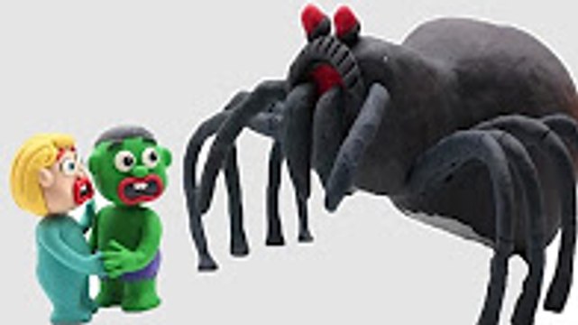 Hulk Bad Baby vs Elsa Magic Giant Spider ❤ Superhero In Real Life Stop Motion Animation movies(1)