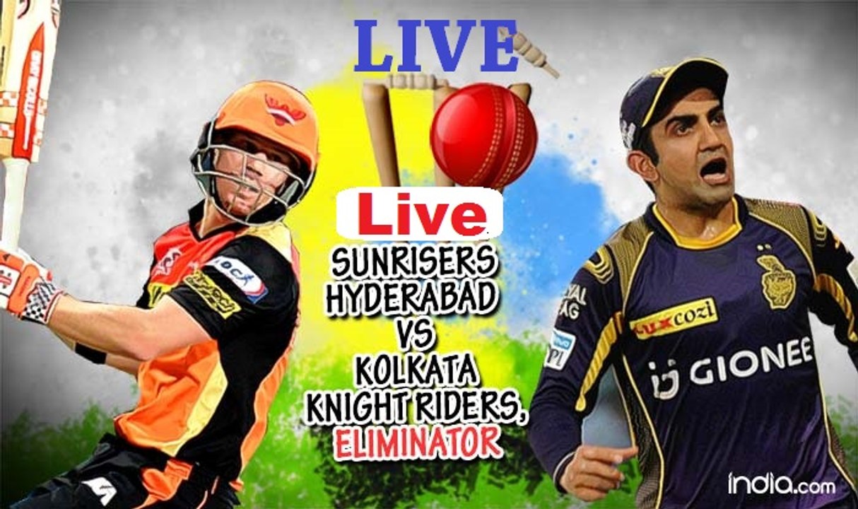 Sunrisers Hyderabad vs Kolkata Knight Riders, Eliminator Live Streaming
