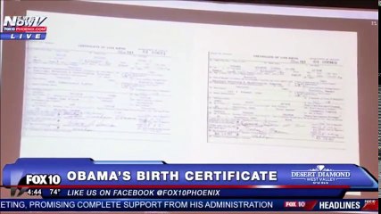 Obama's birth certificate was fake. Document comparison, analysis