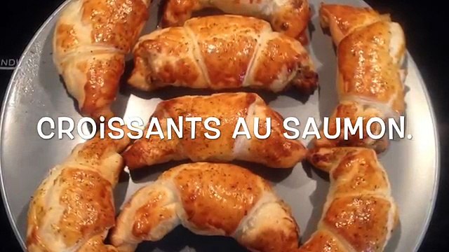 Apéritif : croissants au saumon !