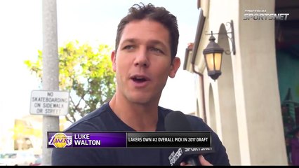 Luke Walton Reaction To Lakers Landing 2nd Pick In NBA Draft