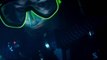 2 frogwomen diving in caves with hot wetsuits…. and some monsters