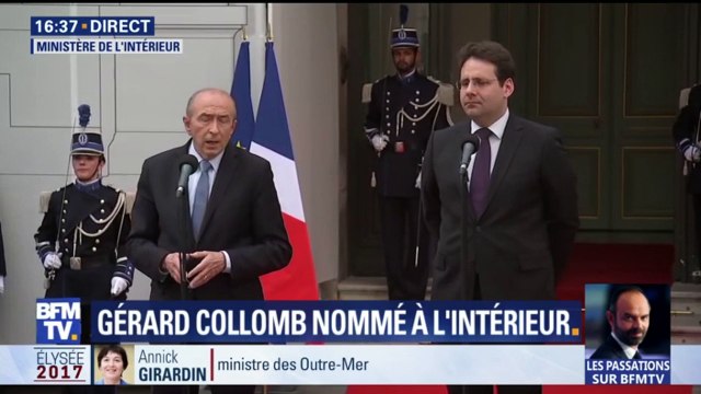 Gérard Collomb, nouveau ministre de l'Intérieur: Faire en sorte que l'insécurité puisse reculer
