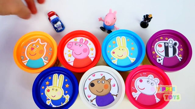 [Play-doh] Peppa Pig Surprise Egg Toys Spongebob Shopkins Play Doh Eggs Thomas Minions Cars Frozen
