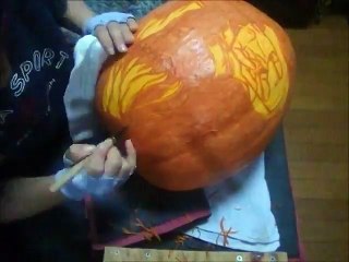 Pumpkin Carving "TIGER & BUNNY Barnaby Brooks Jr." ハロウィンかぼちゃ「タイバニ　バーナビー」