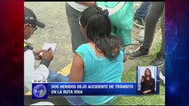 Dos heridos dejó accidente de tránsito en la ruta Viva en Quito
