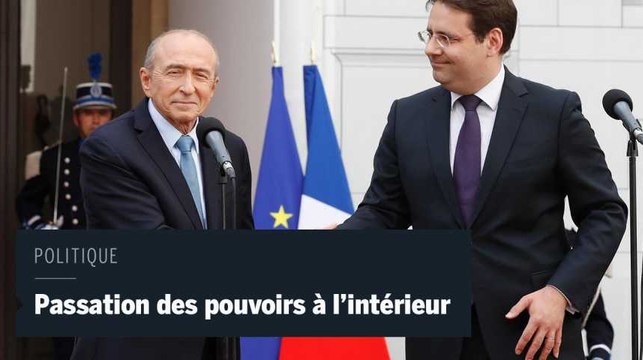 Lors de la passation de pouvoir à l'intérieur, Gérard Collomb évoque trois grands défis à relever