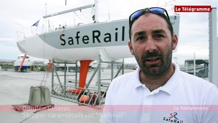 Solitaire du Figaro. Damien Cloarec dans les starting-blocks