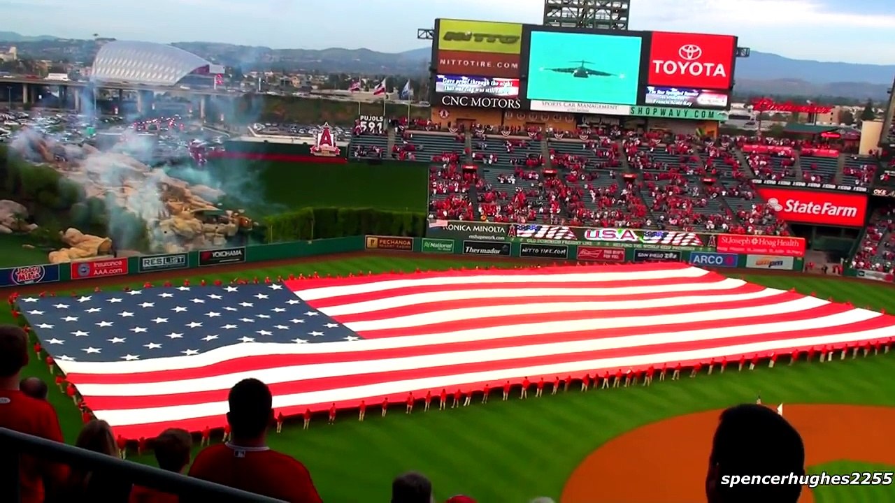C-17 Globemaster Angel Stadium Flyover 2017
