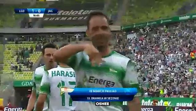 Marco Paixao Penalty Goal HD - Lechia Gdansk 1-0 Jagiellonia Bialystok 17.05.2017