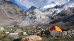 Impresionante avalancha en pleno verano