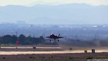 F-22 Raptor Demo & F-86, F-35A Heritage Flight @ Nellis AFB Aviation Nation 2016