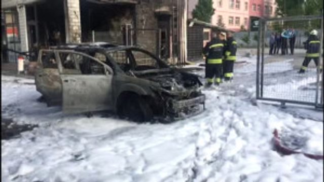 Konya'da Akaryakıt İstasyonunda Korkutan Yangın