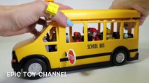 PAW PATROL Wheels On The Bus Go Round And Round Parody with Playmobil School Bus