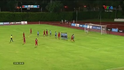 Mạnh Hùng sút phạt nguy hiểm