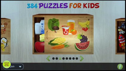 Animals Puzzle for Kids   Learn Animals and Fruits in English
