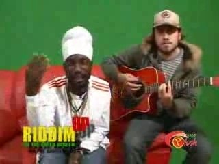 Sizzla You Touch Me Girl - Riddim Up On The Green Screen