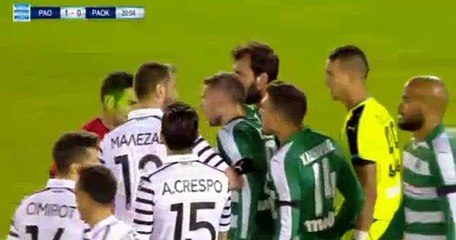 Odisseas Vlachodimos red card - Panathinaikos 1-0 PAOK 17.05.2017