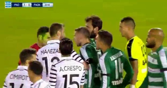 Odisseas Vlachodimos red card - Panathinaikos 1-0 PAOK 17.05.2017
