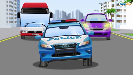 Red Dump Truck & Crane with Construction Trucks 2D Kids Animation - World of Cars for children