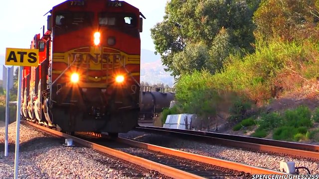 Metrolink, Surfliner & BNSF Freight Train in South Orange County (July 13th, 2014)
