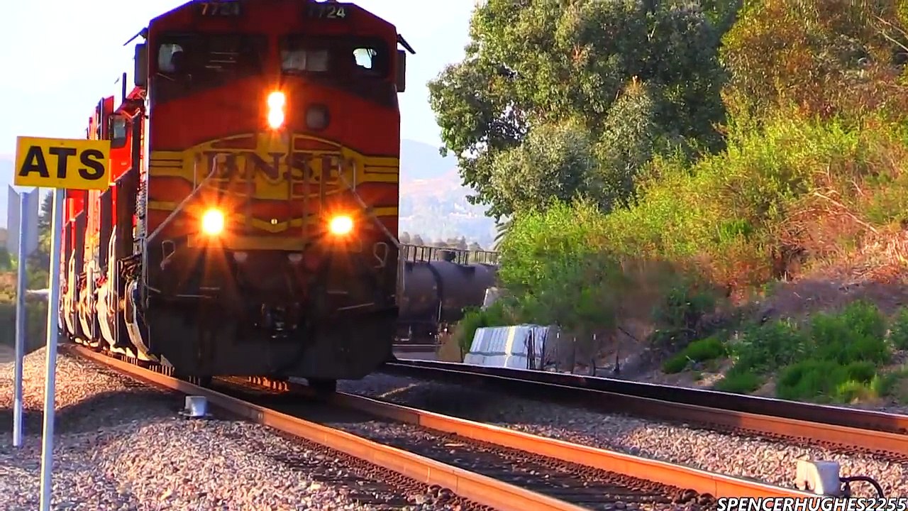 Metrolink, Surfliner & BNSF Freight Train in South Orange County (July 13th, 2014)